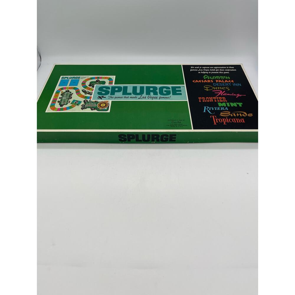 NOS Las Vegas Nevada Vintage Splurge Casino Board Game 1968 Crea Tek Casinos - Picture 4 of 15